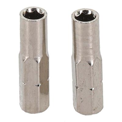 2Pcs 6.35 Mm Insert Bit Adapter To 4mm Hex Shank Electric Screwdriver Tools Conversion Head Magnetic Sleeve Accessories