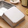 Stainless Steel Roasting Pan Set Non-stick Roasting Cooking Rack  Air Fryer Accessories