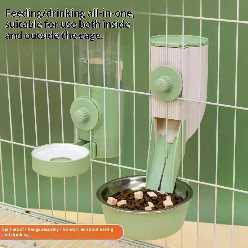 500ML Pet Chinchilla Hanging Feeding Waterer Easy Install Pigeon Rabbit Small Animal Automatic Feeding Water Bowl Pet Products