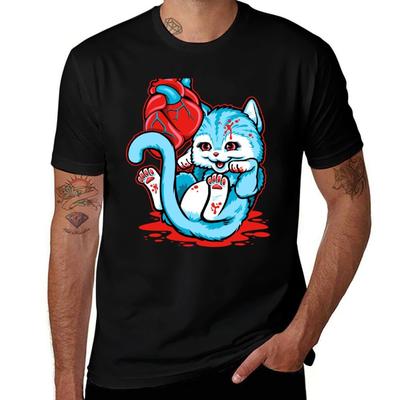 Cat Got Your Heart TShirt Work Comfort TShirt for Men