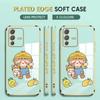 For Honor 90 70 50 X7a X9a P30 Pro P40 Lite Infinix Hot 40i 30i Vivo Y22 Y18 V30 Pro V40 Lovely Girl Pattern Full Lens Protect Shockproof Casing