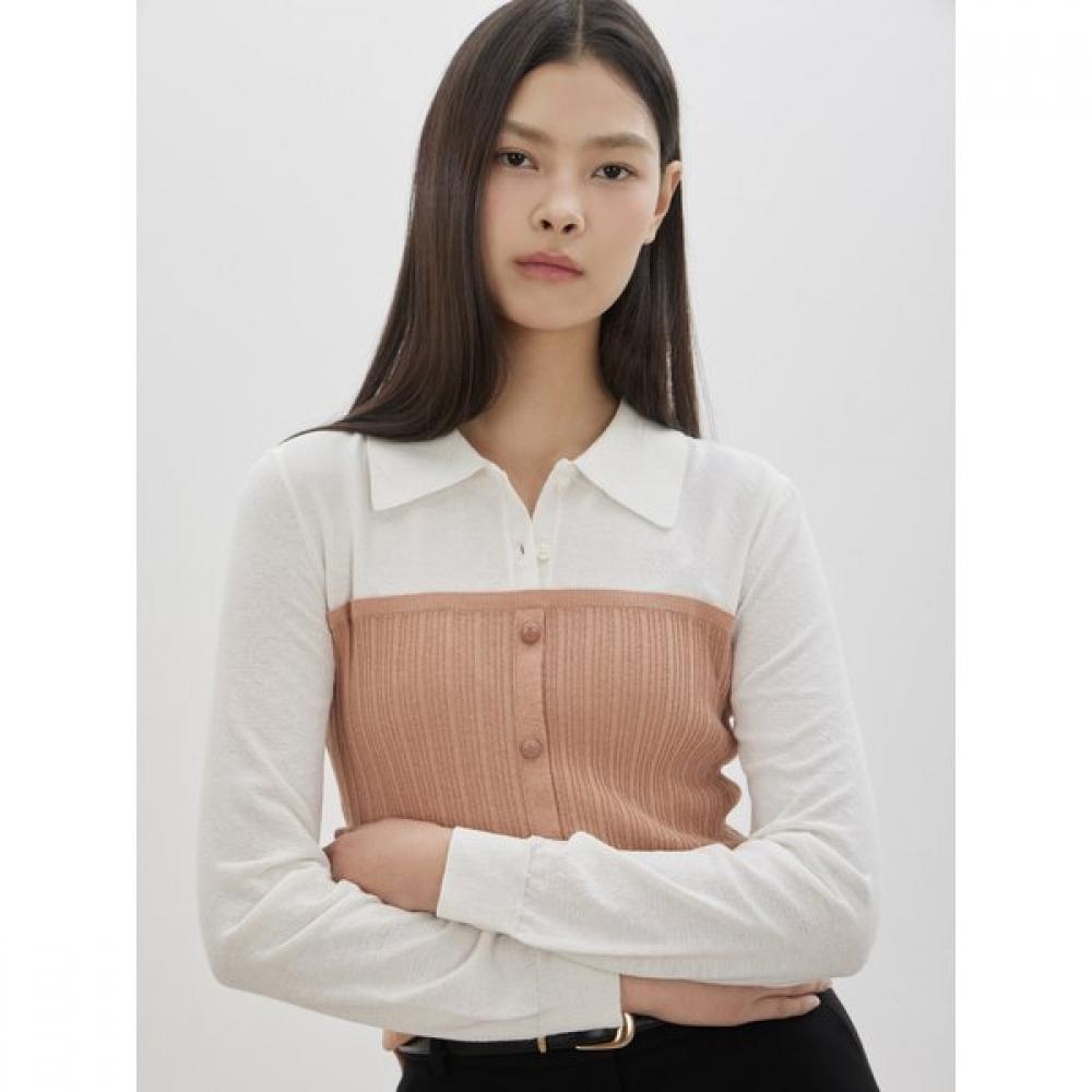 Layered Bustier Color Pullover C261ksk002