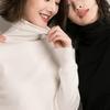 Women's Turtleneck Sweater Slim Fit Basic Pullovers Fashion Knit Tops Womens Bottoming Sweater Stretch Jumpers