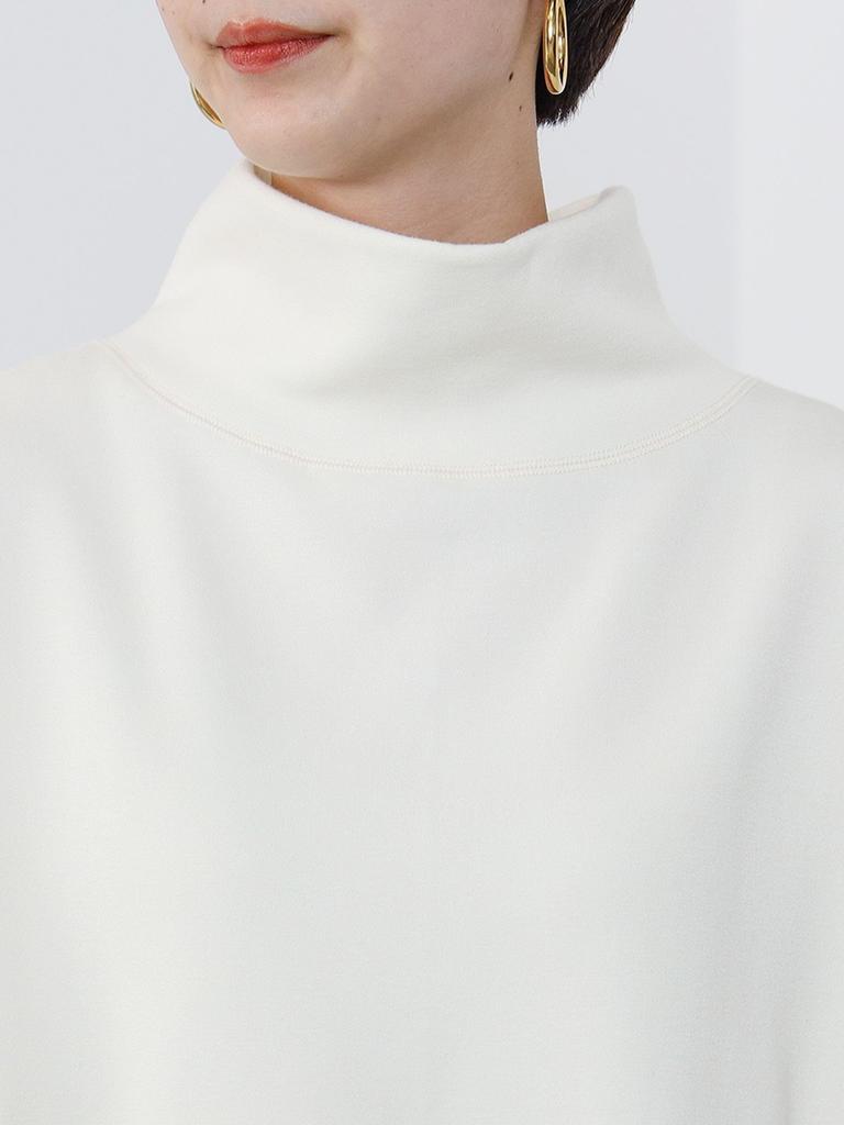 TEE Pullover mit Stehkragen und weiten Ärmeln, Elfenbein, Einheitsgröße [Beams Heart], L/S, Damen