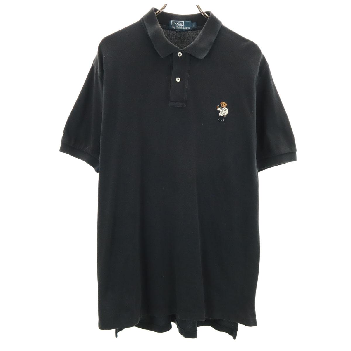 

Polo by Ralph Lauren Short sleeve Fawn Polo shirt L black Men s Used