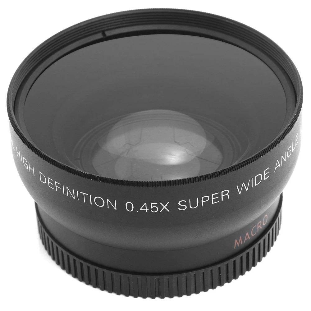 52mm 0.45x Fisheye Wide Angle Macro Lens Infrared Compatible High Definition Lens For Nikon 18-55mm 55-200mm 50mm 1.4 50mm