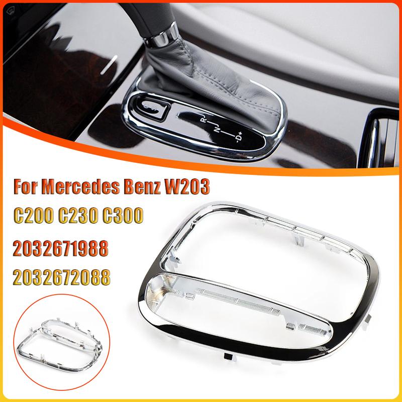 Car Center Shifter Trim Cover Shift Gear Cover for Mercedes Benz W203 C200 C230 C300 Panel Trim Frame 2032671988 2032672088