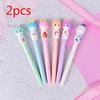 2 Stück Kawaii Lieblich Japanische Puppe Mädchen Design Büro Schule Schreiben Neutraler Unterschriftenstift Kunst Gelstifte Kawaii Schreibwaren