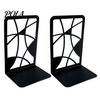 Smooth Edge Bookends 1 Pair Tree of Life Decorative for Shelves, Heavy Duty Bookshelf Metal Organizer, Hollow Book Holder Stoppers Desk, Office