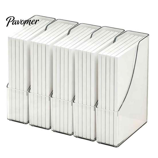 Information Sorting Container Paper Organizer Letter Tray, Acrylic Stackable Desk File Organizer, Clear Home Office Management Holder Sorter