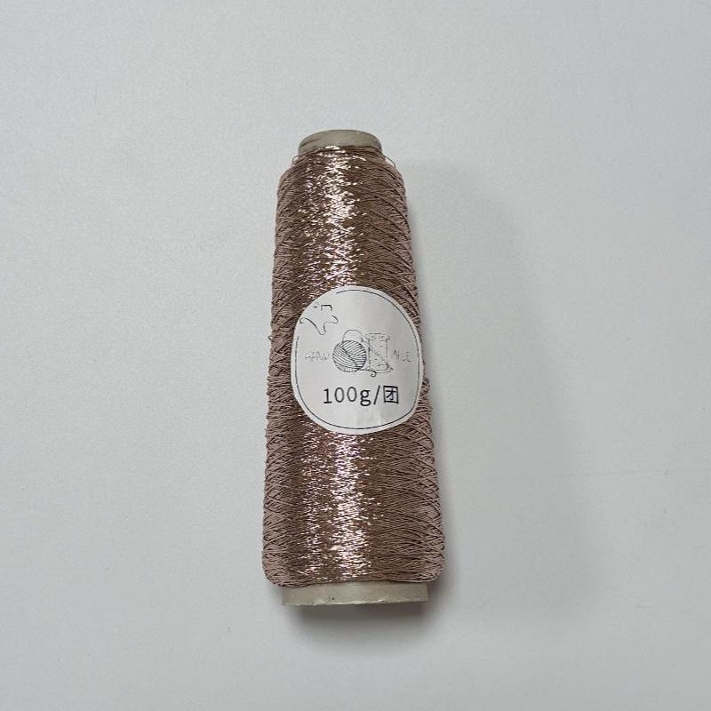 Multicolor Fine Metallic Core-spun Crochet Silk 0.8mm Durable Yarn for DIY Party Decor Gift Weaving Craft Projects