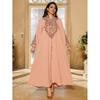 Middle East Robe Tourism Ethnic Style Loose Embroidery Dress Elegant Embroidered Dress