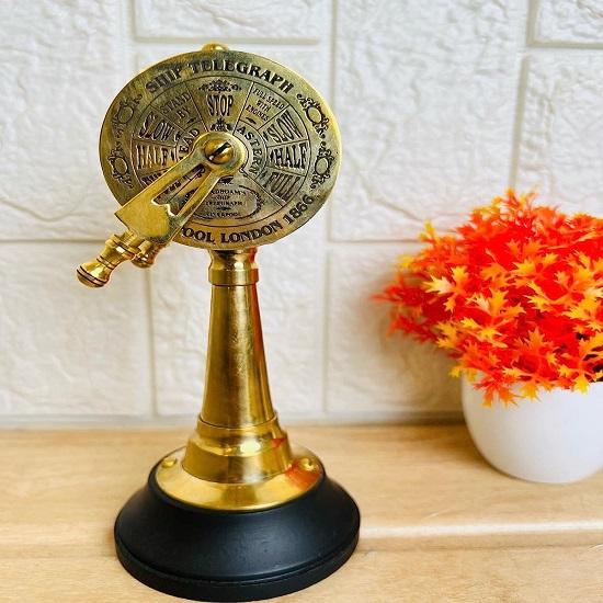 

Корабль телеграф латунный лодочный телеграф коллекционный декор 17.78 см настольный декор для дома