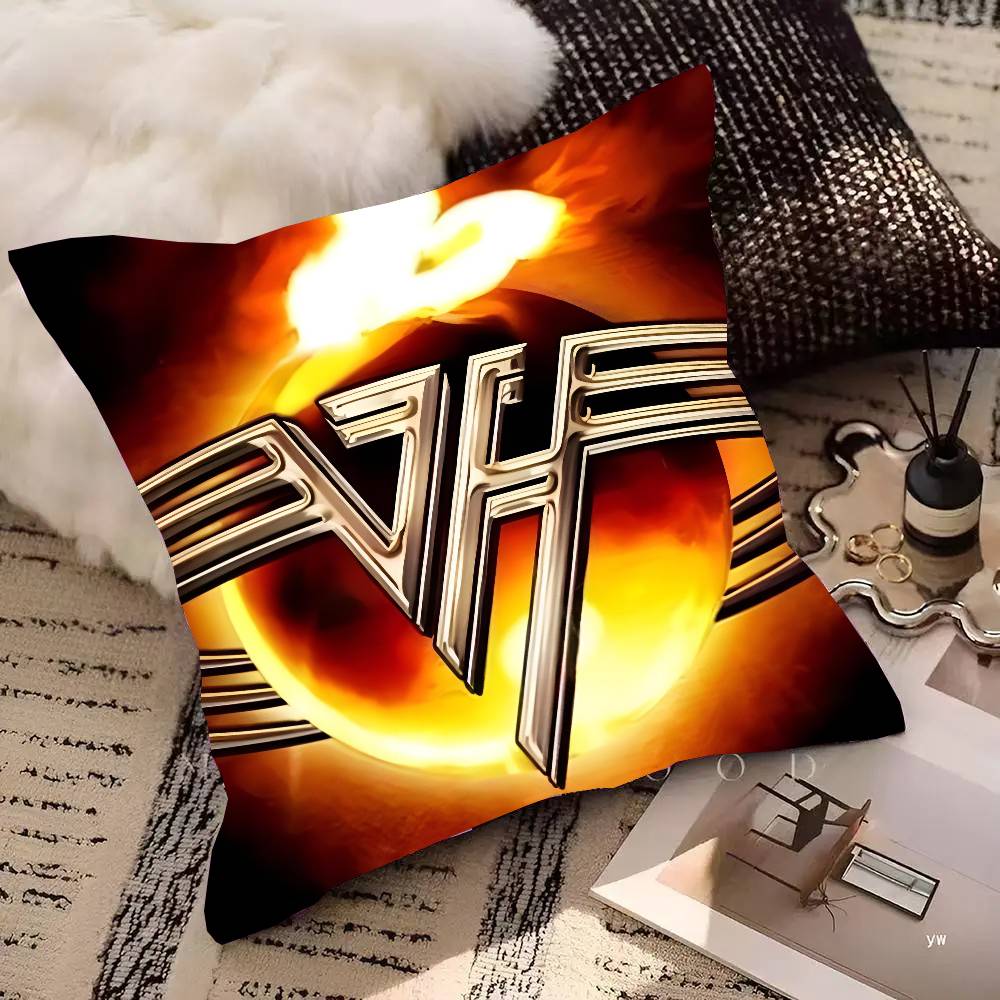 Eddie Van Halen Music Pillow Case Square Pillow Bedroom Sofa Leisure Comfort Cushion Car Living Room Home Decoration