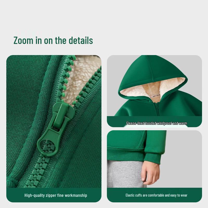 Mark Fairwhale Boys' Fleece-Lined Hooded Zipper Jacket