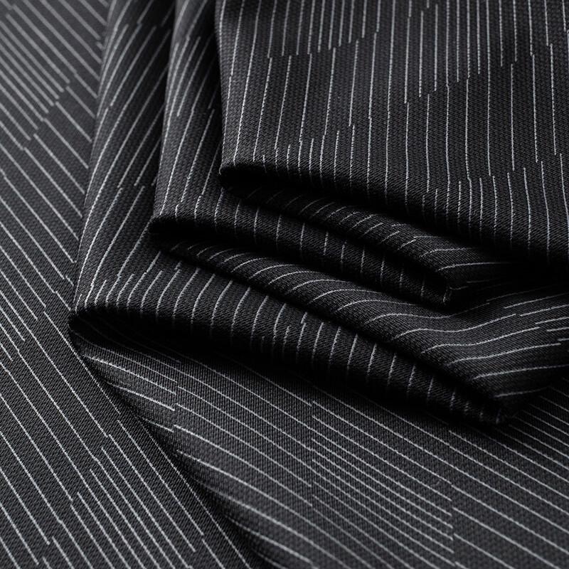 Men's Plus Size Business Diagonal Stripe Long Sleeve Shirt