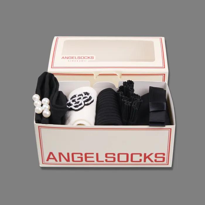 SET003_Chic Sock Set Gemstone Jewelry Glitter Cubic Ribbon Brand Gift Return Gift Gift Set