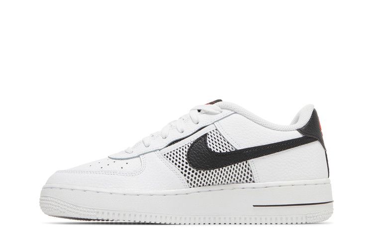 Kids' Sneakers Nike Air Force 1 Low Mesh Pocket White Black (GS) White/Black