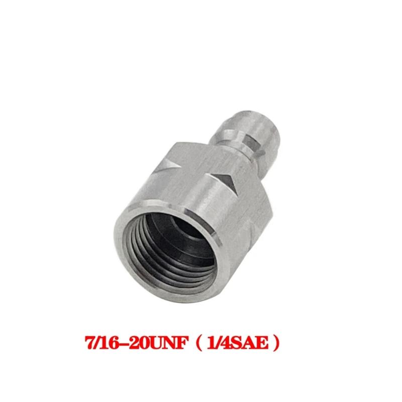 Stainless Steel Carbon Dioxide Inflatable Connector M11 Thread 8mm Quick Connection Adapter Quick Disconnect Accessories