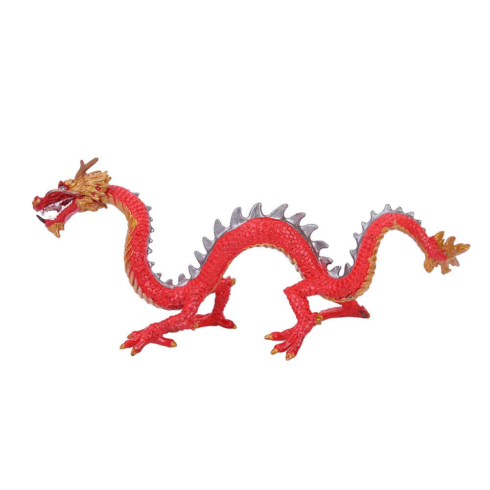 

Dragon Shape Kids Children Simulation Fantasy Silicone Model Toy for Education Red Red