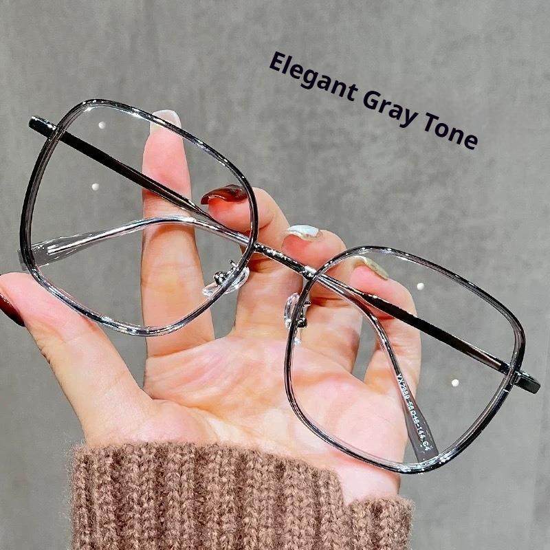

Retro Oversized Frame Women s Glasses, Stylish Blue Light Blocking Glasses 0