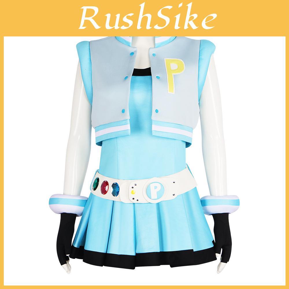 Farbenfrohes Polyester Powerpuff Girls Cosplay Kostüm Perfekt für Halloween oder Bühnenauftritte