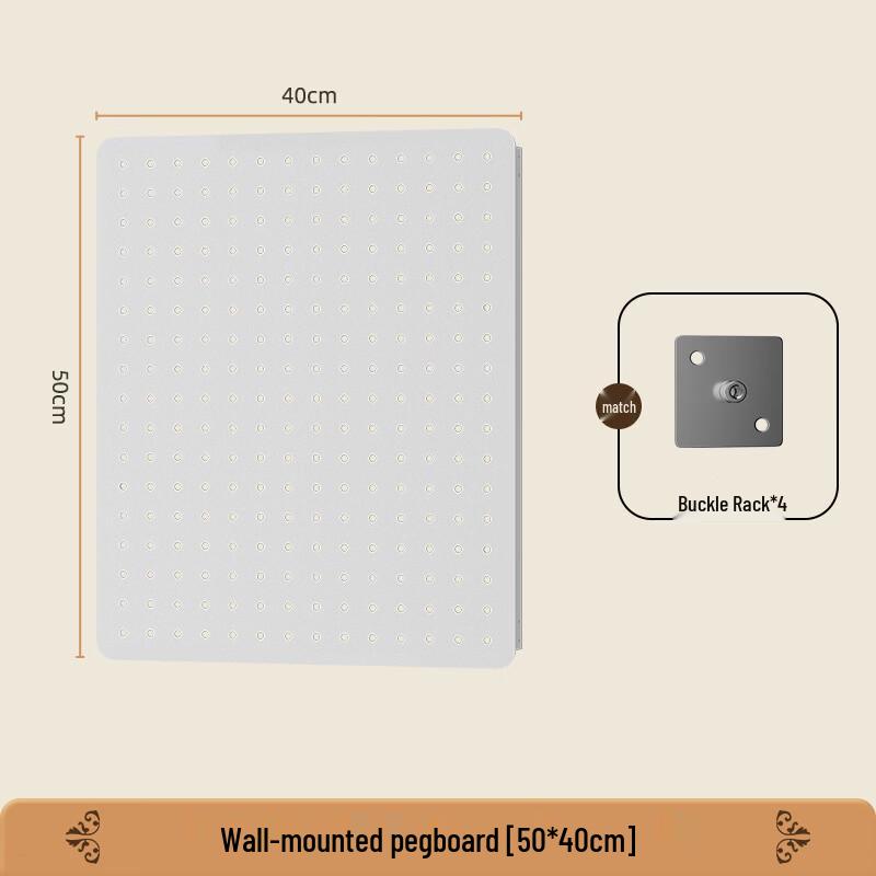 Wutuo Multi-functional Kitchen Pegboard Storage Rack