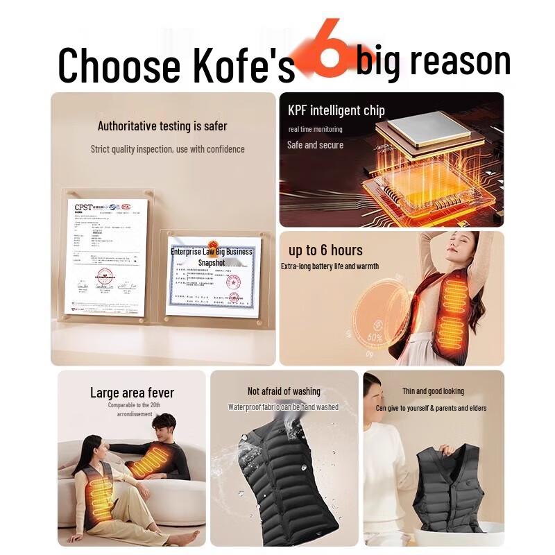 Keepfit Electric Heating Vest with Massage