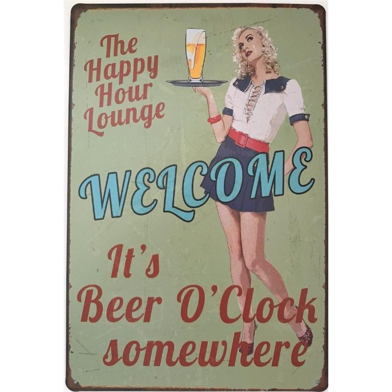 Metallschild im Vintage-Stil 20x30cm