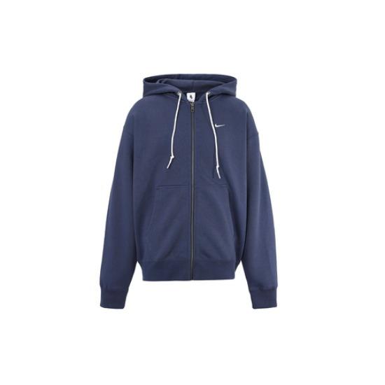 Nike Мужская толстовка Solo Swoosh Молниеносно-синий DR0404-437 EU L синий