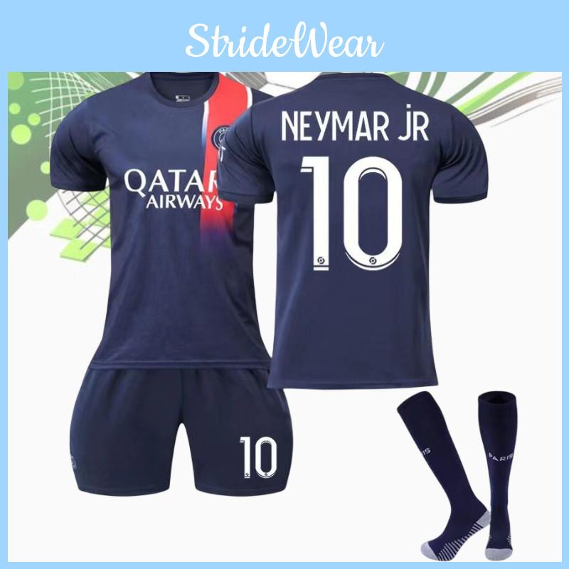 2324 Paris Saint-germain Football Kit Messi Neymar Mbappe Suitable For Kids