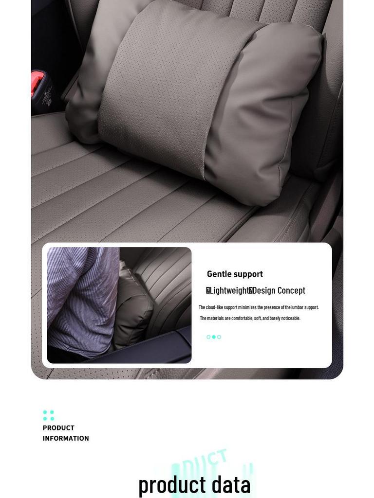 New Version Li Auto L6-L9 i6 i8 Car Headrest & Lumbar Support Pillow Set