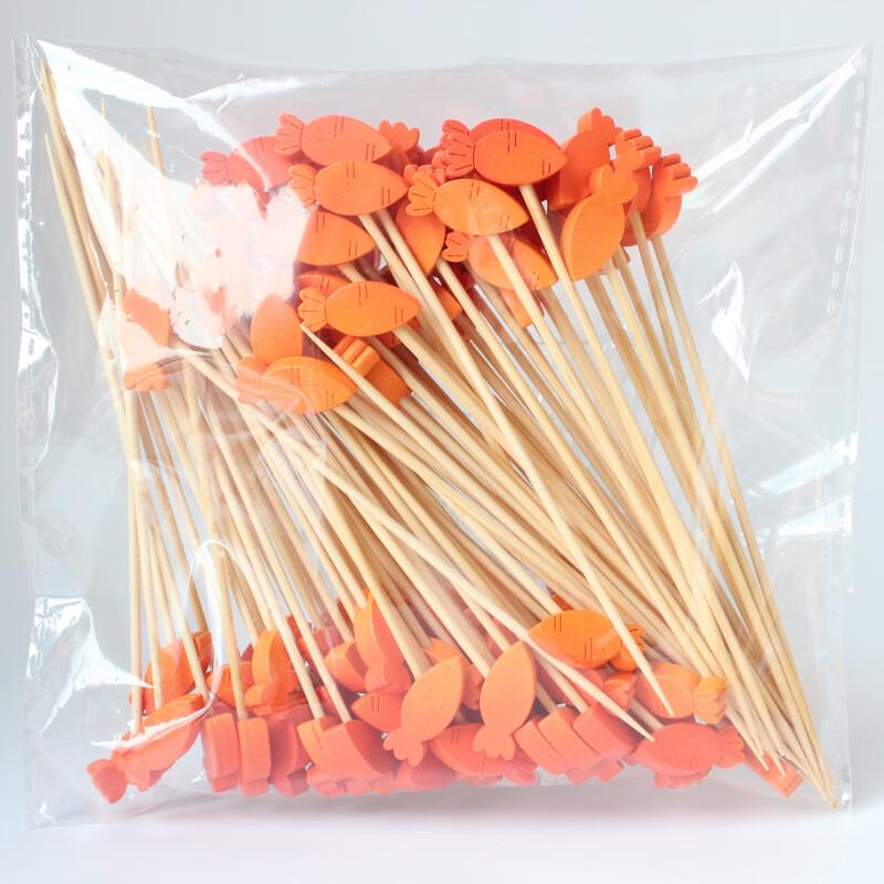 Assorted Fruit Design Bamboo Skewers