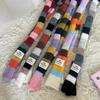 Luochi Knitwear Autumn/Winter Mohair Color Block Stripe Scarf - Unisex Y2K Sweet and Spicy Girl Style