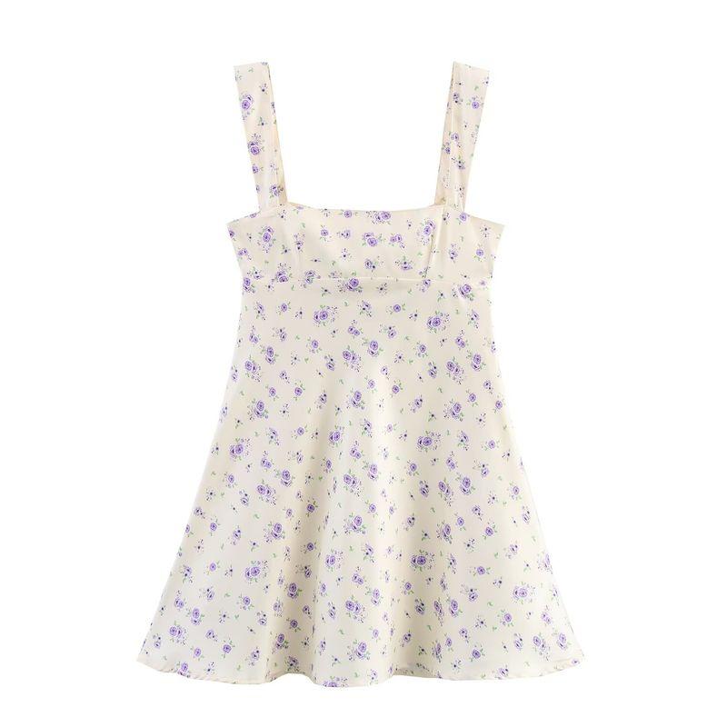 Jnleaog Spring New Arrival Women's Clothing Fashion Style French Fashion Print Texture Short Dress 4661364