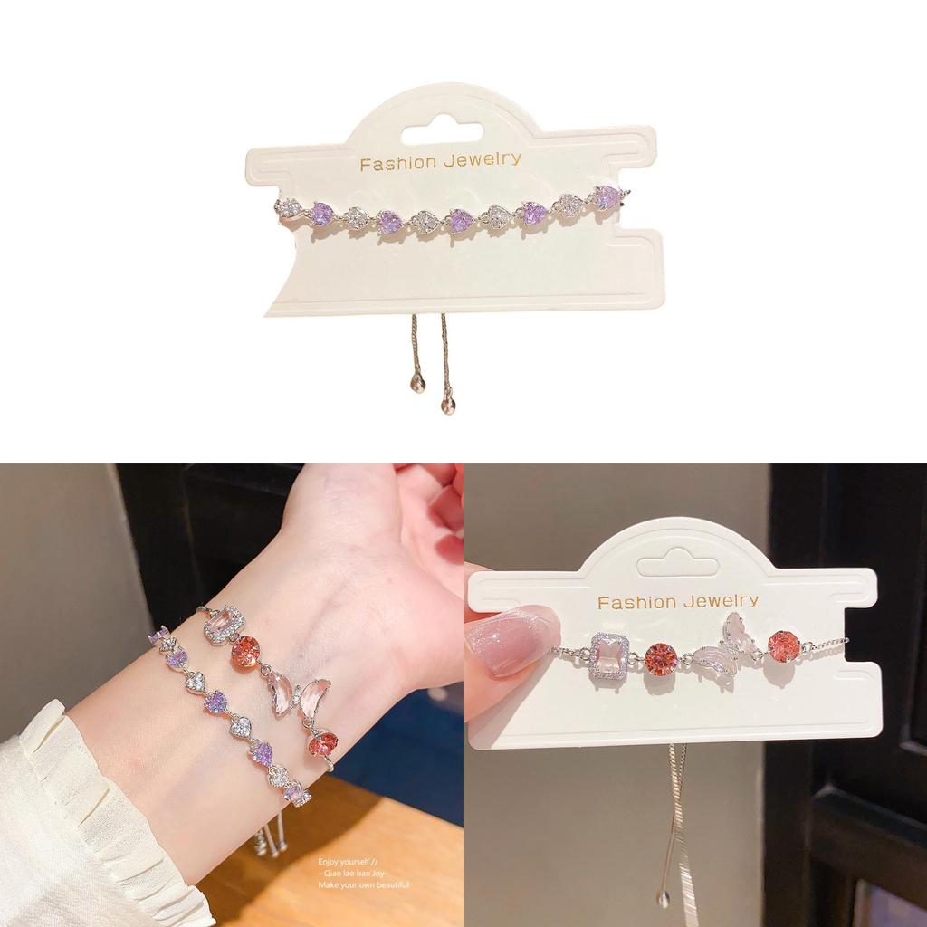 Zircon Butterfly Adjustable Bracelet For Women With Elegant Style And Gift Option