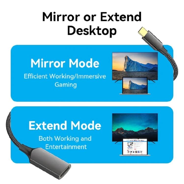 USB C to  Adapter Type c Connection 8K60Hz 4K240Hz High Refreshing Rate for Thunderbolt4/3 Usb 4 Supported