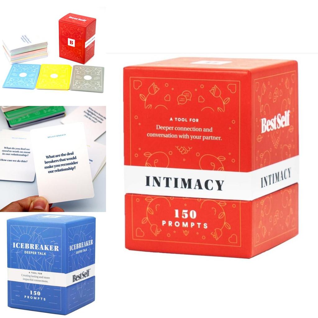 Bestself Intimacy Deck 150 Carte Per Coppie Gioco da Tavolo Inglese Strategia