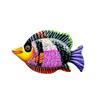 Large Metal Fish Wall Art Decoration Colorful Iron Sculpture Statues Garden Hanging Ornament for Balcony Dropshipping