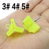 50pcs White Green Treble Hook Protector Covers Set with Slots Sleeves for Tangle-Free Safe Fishing Tackle Storage Organizer 1-5# 260319