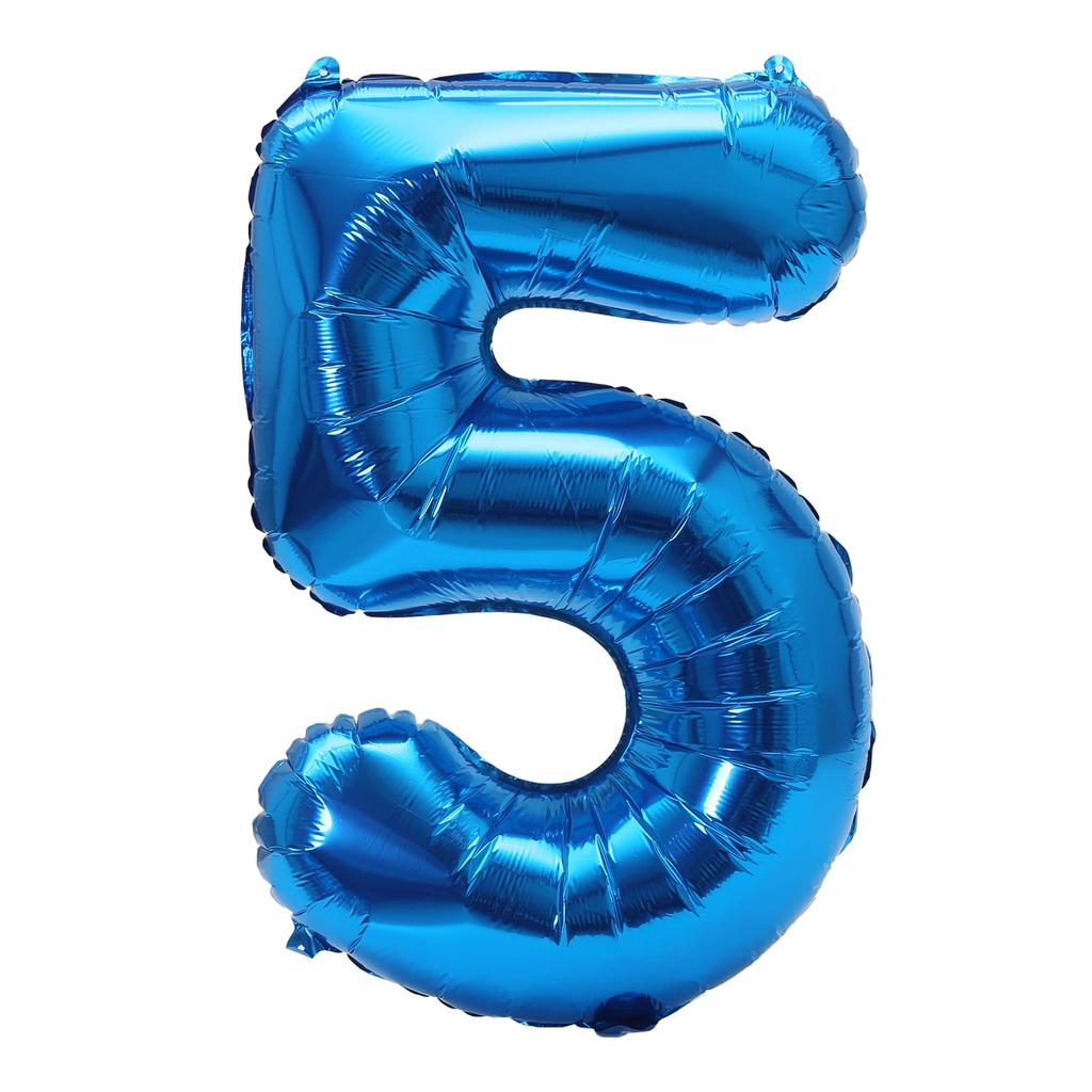 32inch Blue Number Foil Balloon 0-9 for Birthday Party Decoration Baby Shower Supplie Boy Man Toddler Baby Birthday Decoration