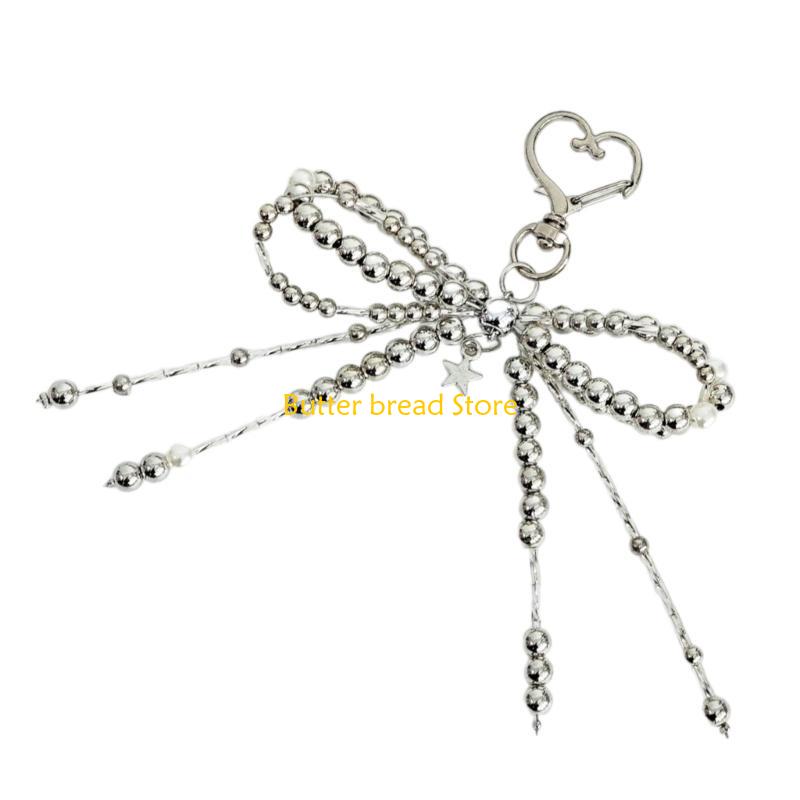 W89C Women Girls Cellphone Pendant Hanging Cord Beaded Telephone Strap Jewelry Chain