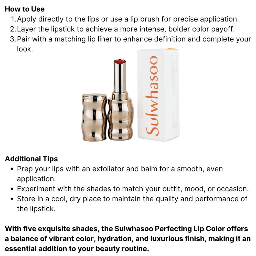 Sulwhasoo צבע שפתיים מושלם 3 גרם