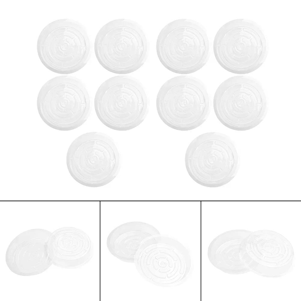 6/8/10 Inch Selectable Clear Plant Saucers Round Sturdy Plastic Flower Pot Garden Plant Care Transparent Drip Trays Set