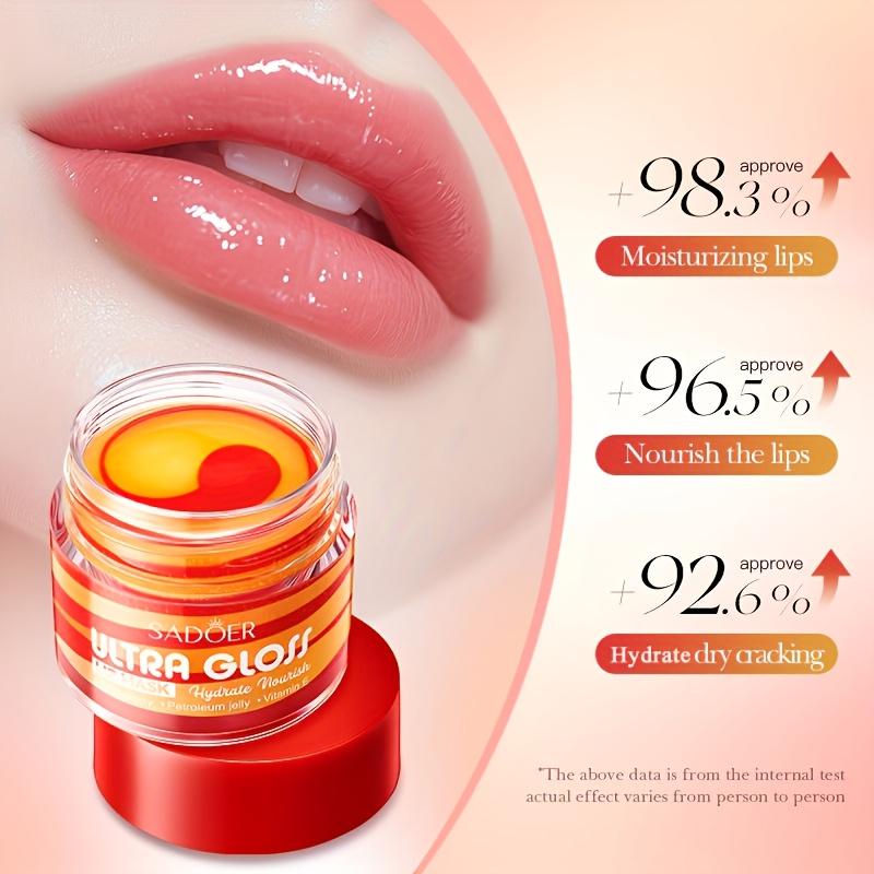 Strawberry Vaseline Hydrating and Glossy Nourishing Dual-color Lip Mask Moisturizing and Eliminating Dead Lip Care