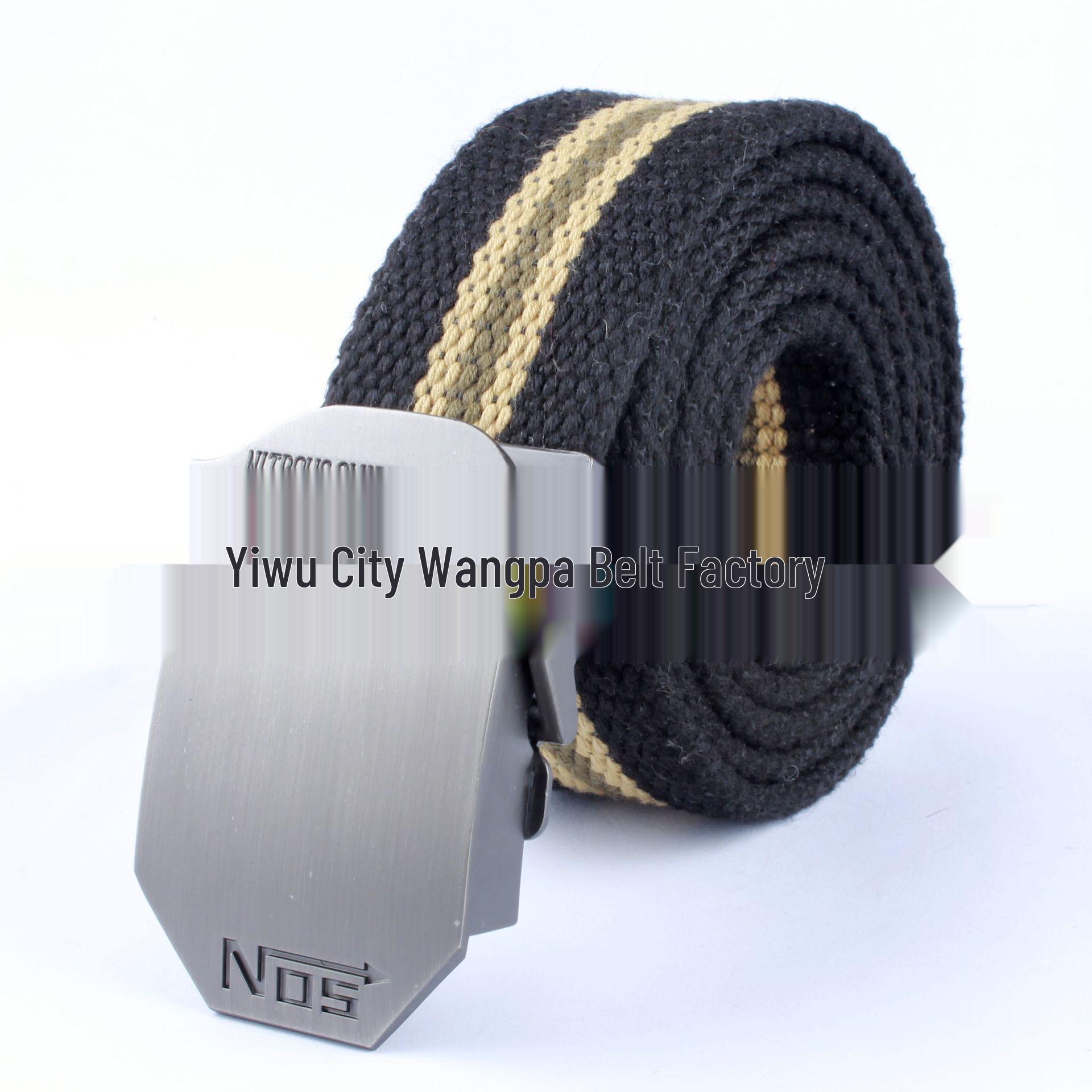 

N0S Men s Durable Outdoor Thickened Canvas Belt with Alloy Buckle