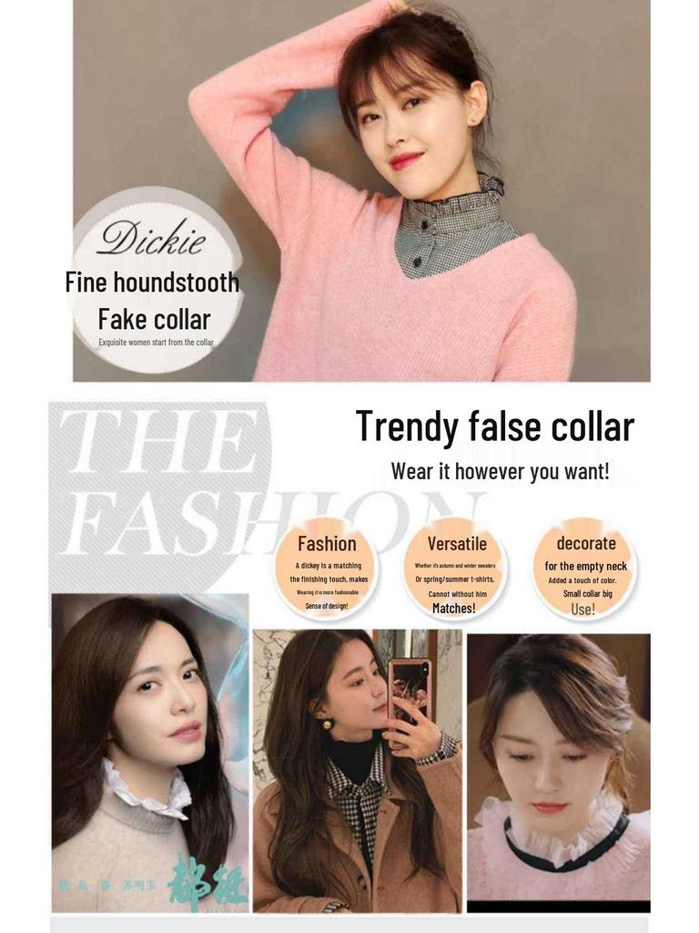 Červený károvaný odnímatelný límec pro dětské svetry a mikiny