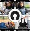 Fillable Travel Neck Pillow, Can Hold Clothes, Pillowcase Storage, Lycra Fabric, Portable Travel Bag Pillow