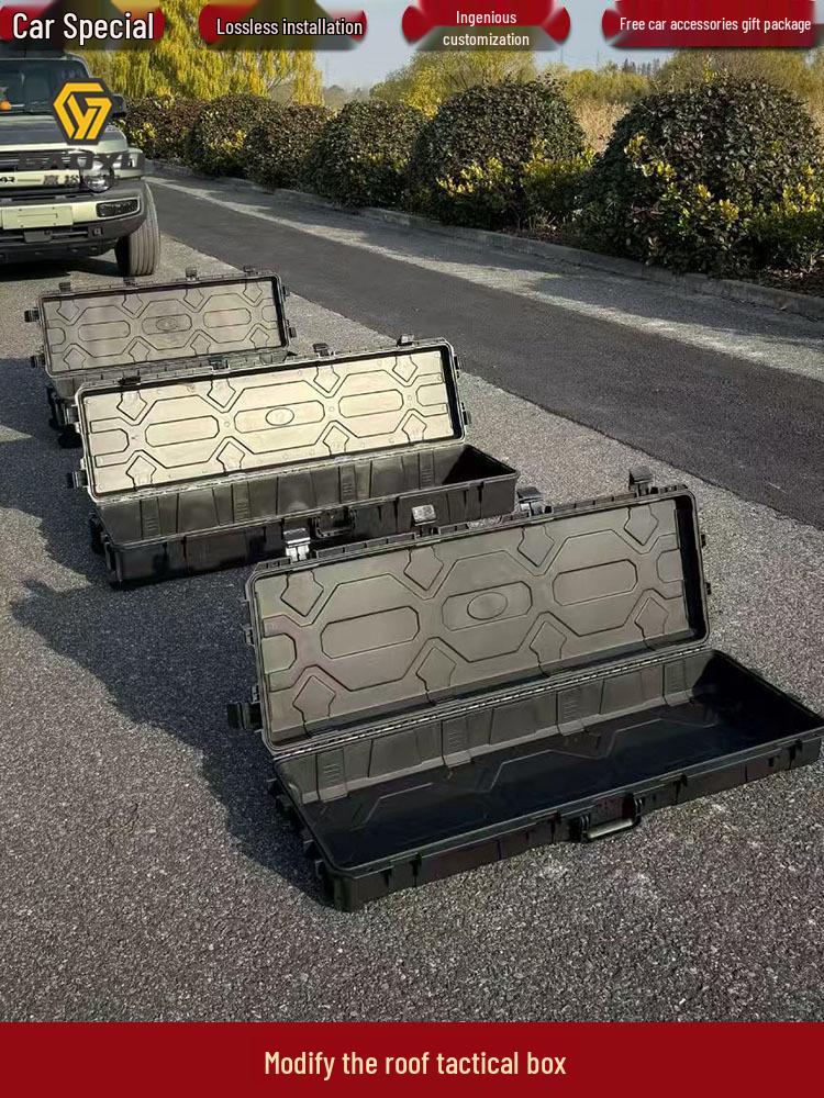Shockproof Waterproof Roof Equipment Box for Off-Road Vehicles, Large Capacity