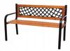 GARDEN BENCH Park Wooden Metal Bench